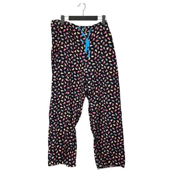 Vera Bradley Corduroy Paisley Drawstring Pants Size Large - Picture 1 of 6